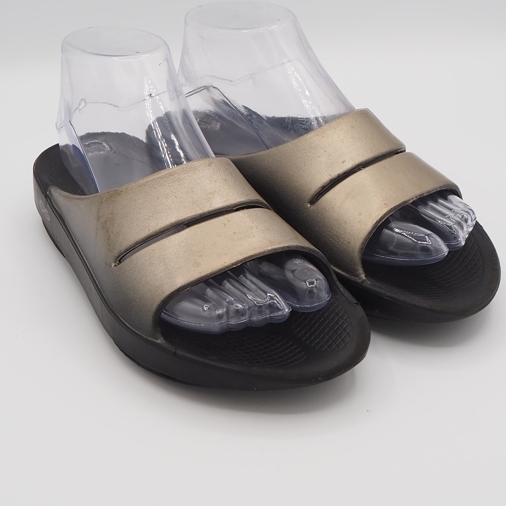 OOFOS OOahh Luxe Slide Recovery Sandals Women's 7 Comfort Slip‎ On Soft Sporty